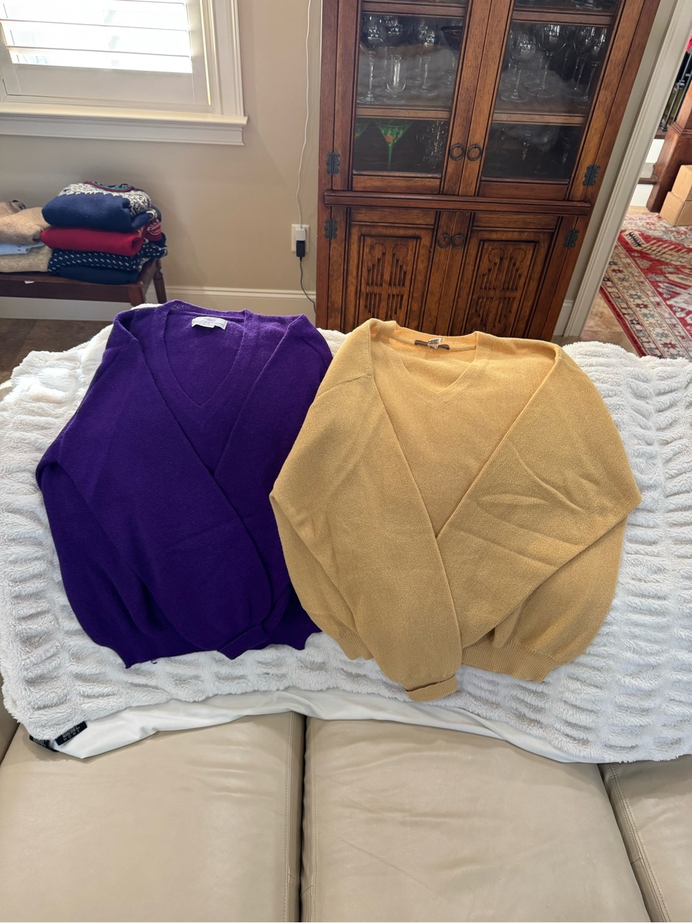 Lot of 2 Men’s Alpaca Wool Sweaters (XL and XXL)